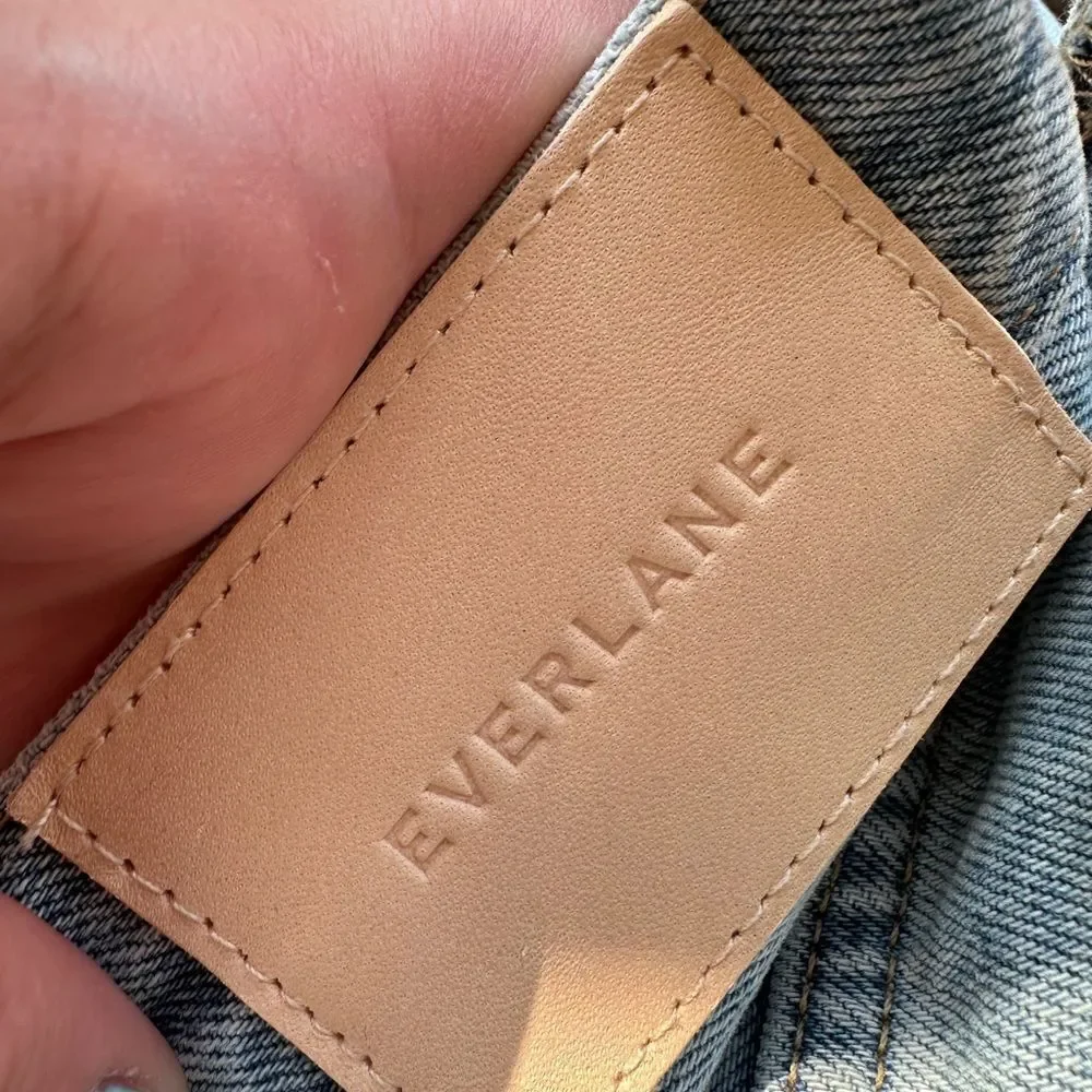 NWT EVERLANE‎ The '90s Cheeky Straight Jean Vintage Sunbleached Blue size 27